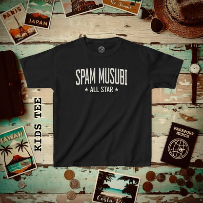 Spam Musubi All Star, Hawaii Kids Tee XS / Black