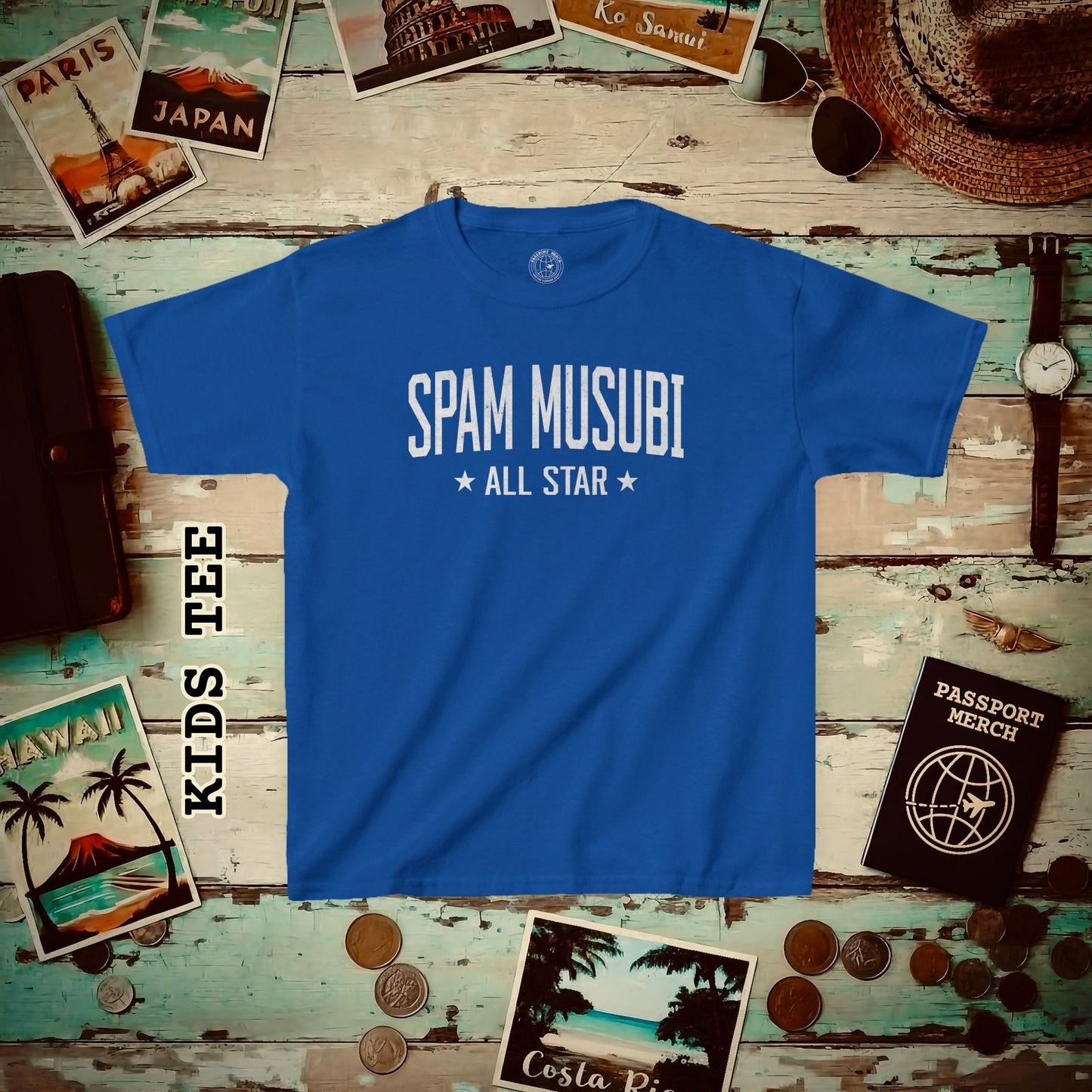 Spam Musubi All Star, Hawaii Kids Tee XS / Royal