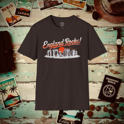 Stonehenge - England Rocks! T-Shirt Dark Chocolate / S