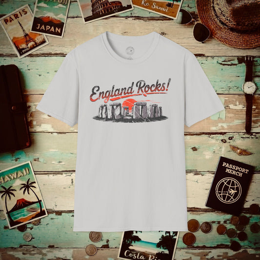 Stonehenge - England Rocks! T-Shirt Ice Grey / S