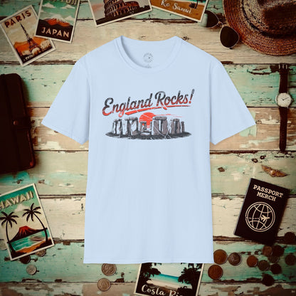 Stonehenge - England Rocks! T-Shirt Light Blue / S