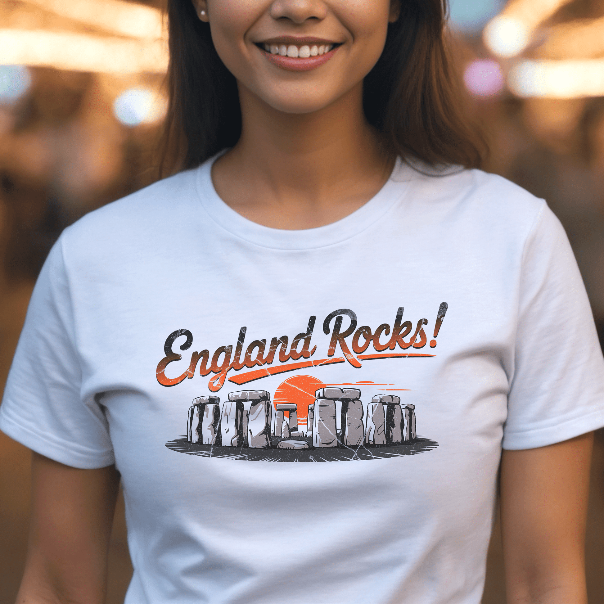 Stonehenge - England Rocks! T-Shirt White / S