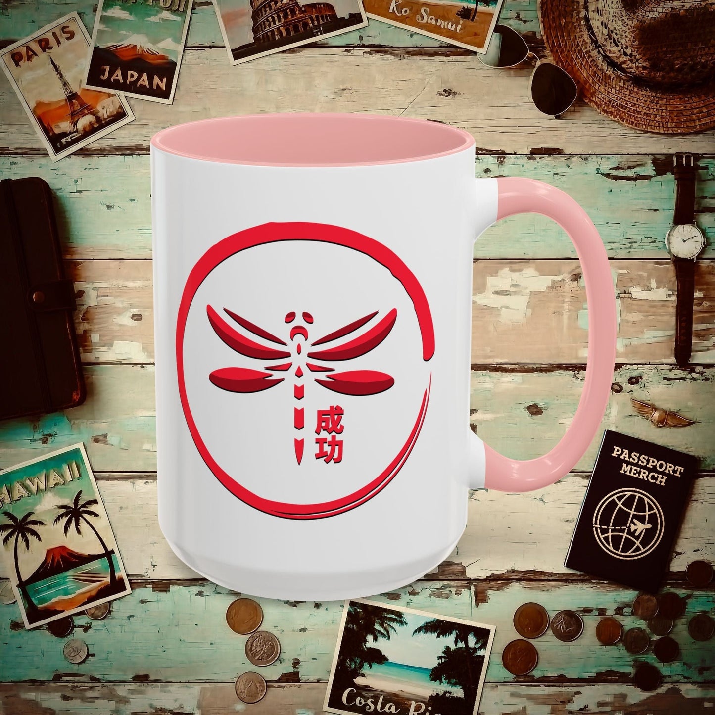 Success (Seikō) Dragonfly, Japan 15oz Mug Pink / 15oz
