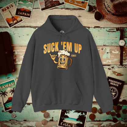 Suck 'Em Up, Hawaii Hoodie Dark Heather / S