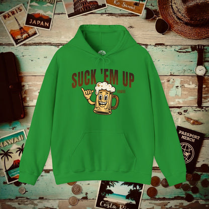 Suck 'Em Up, Hawaii Hoodie Irish Green / S