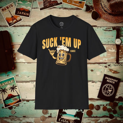 Suck 'Em Up, Hawaii T-Shirt Black / S