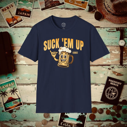 Suck 'Em Up, Hawaii T-Shirt Navy / S