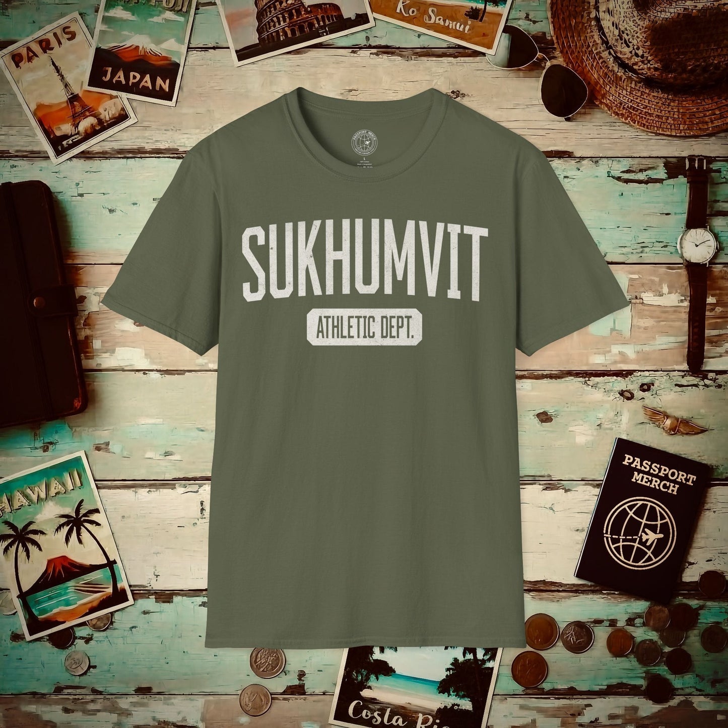 Sukhumvit Athletic Dept. Thailand T-Shirt Military Green / S