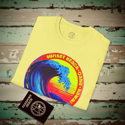 Sunset Beach Oahu, Hawaii T-Shirt Cornsilk / S