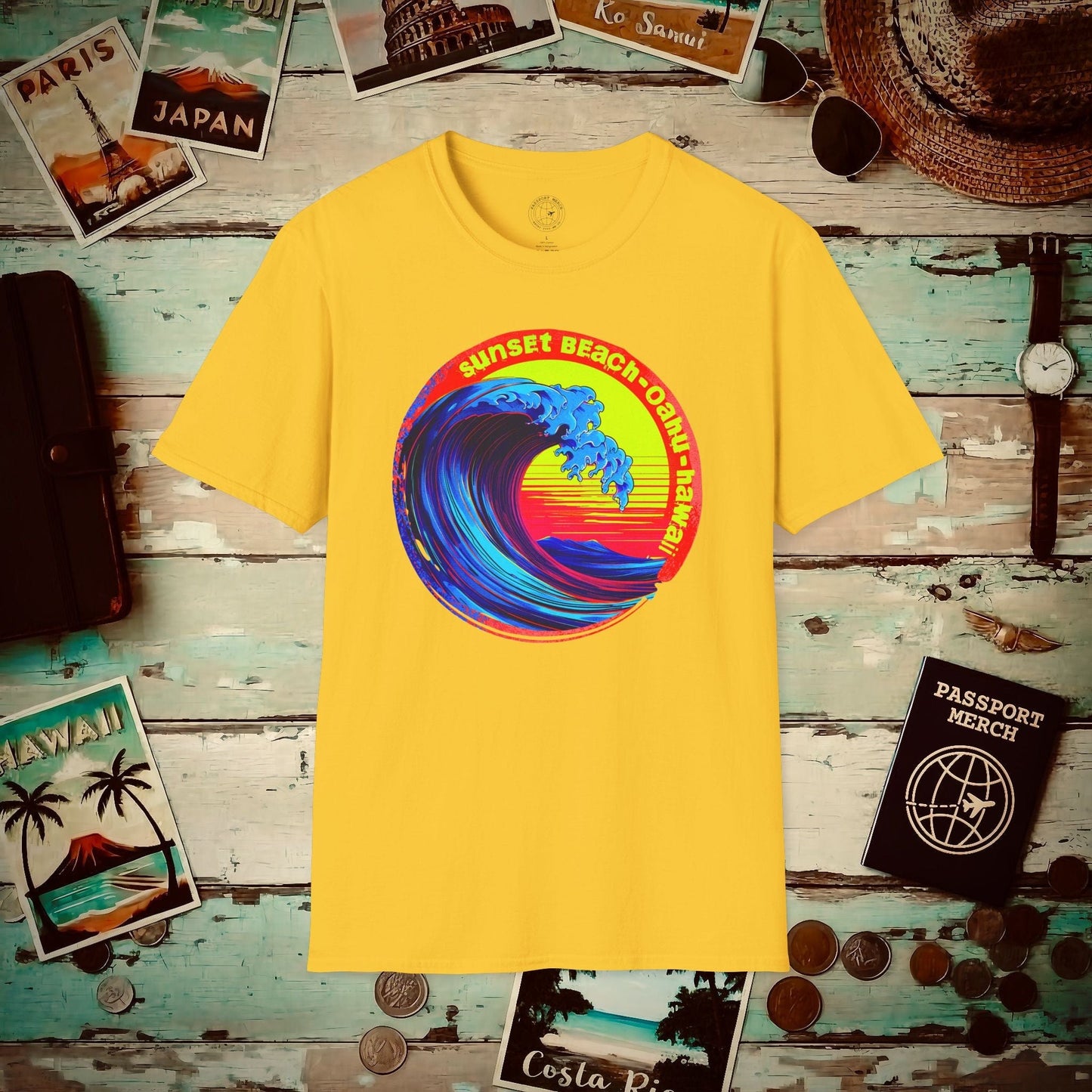 Sunset Beach Oahu, Hawaii T-Shirt Daisy / S