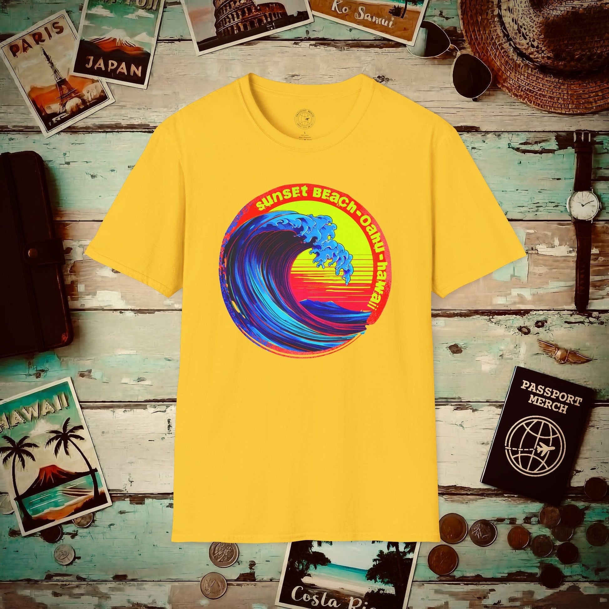 Sunset Beach Oahu, Hawaii T-Shirt Daisy / S