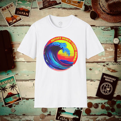 Sunset Beach Oahu, Hawaii T-Shirt White / S