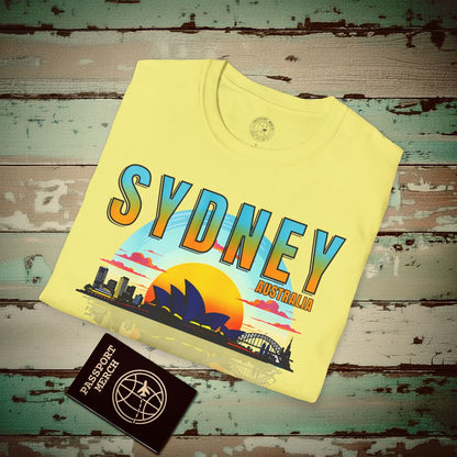 Sydney Opera House Sunset, Australia T-Shirt Cornsilk / S