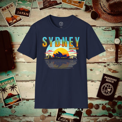 Sydney Opera House Sunset, Australia T-Shirt Navy / S