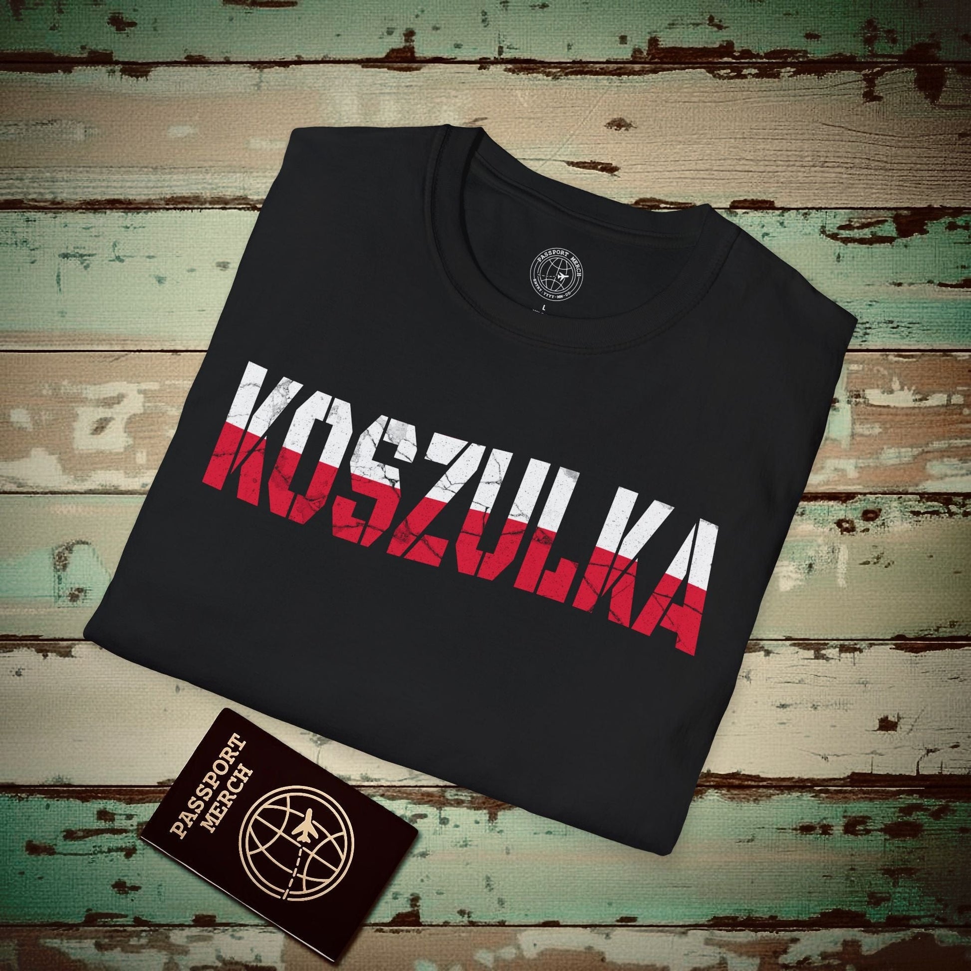 T-Shirt that says T-Shirt in Polish Black / S