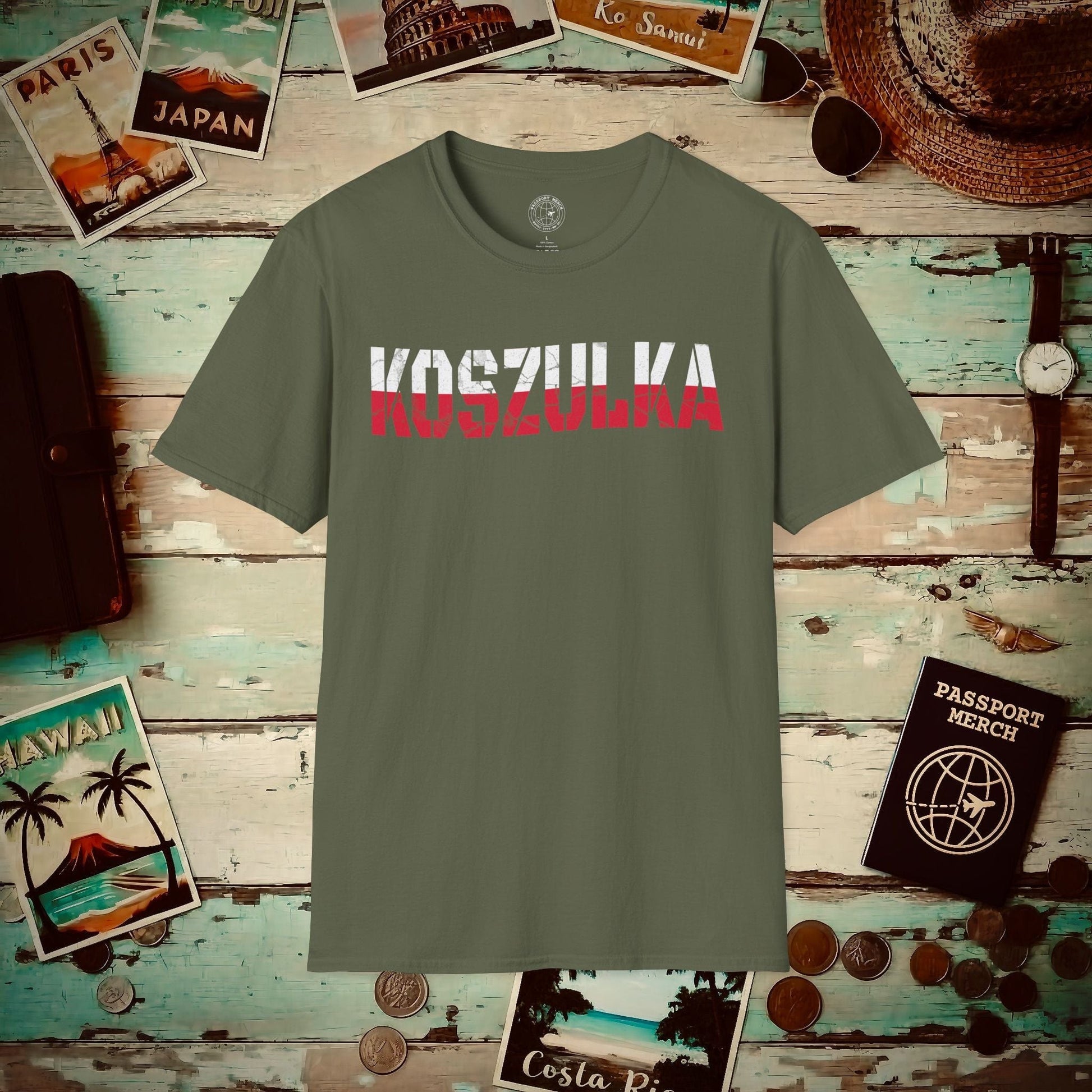 T-Shirt that says T-Shirt in Polish Military Green / S