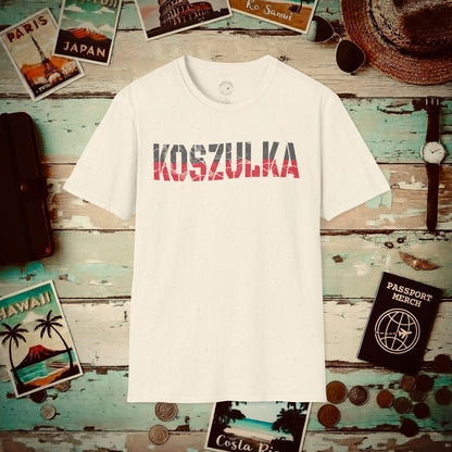 T-Shirt that says T-Shirt in Polish Natural / S
