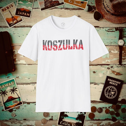 T-Shirt that says T-Shirt in Polish White / S