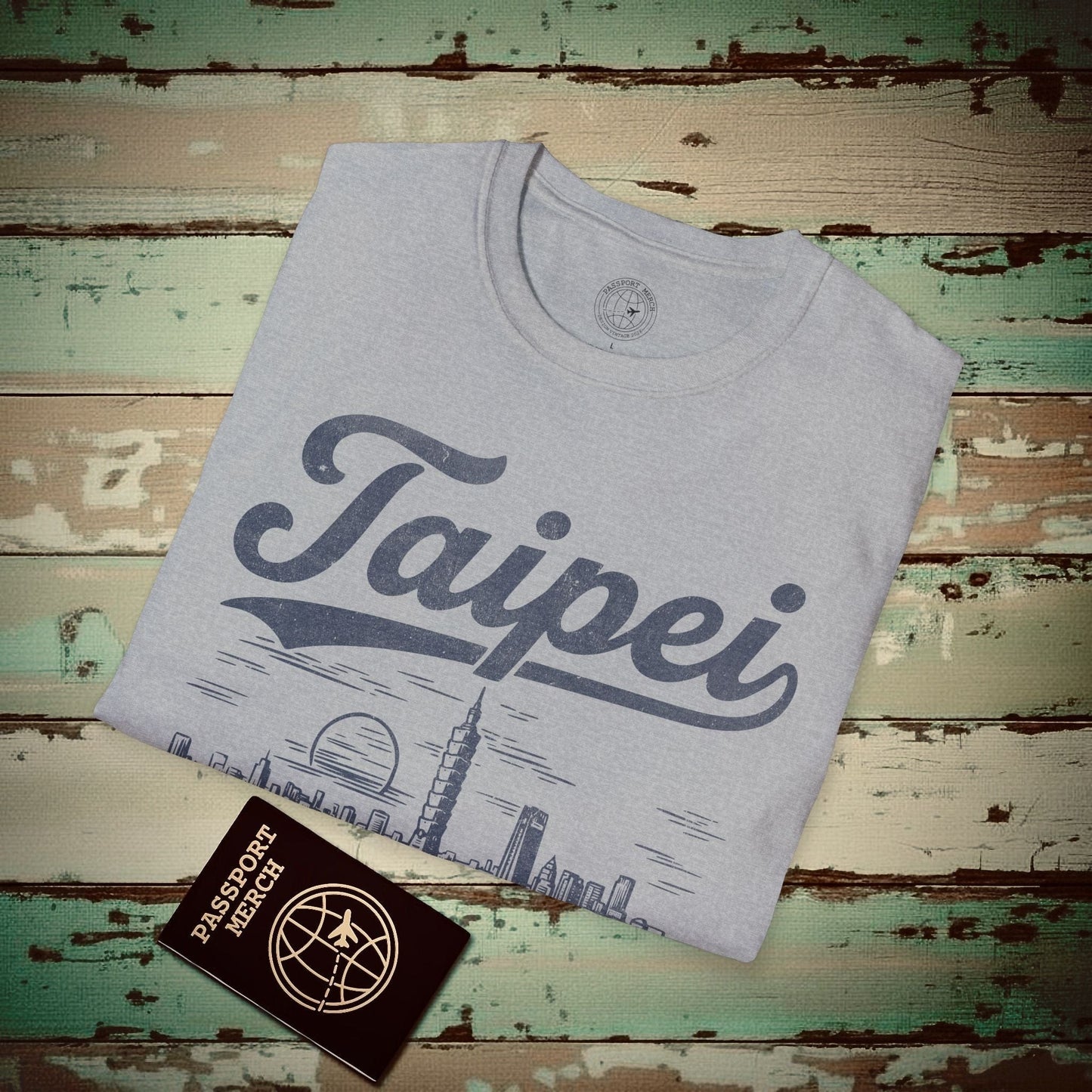 Taipei Vintage Monochrome T-Shirt Sport Grey / S