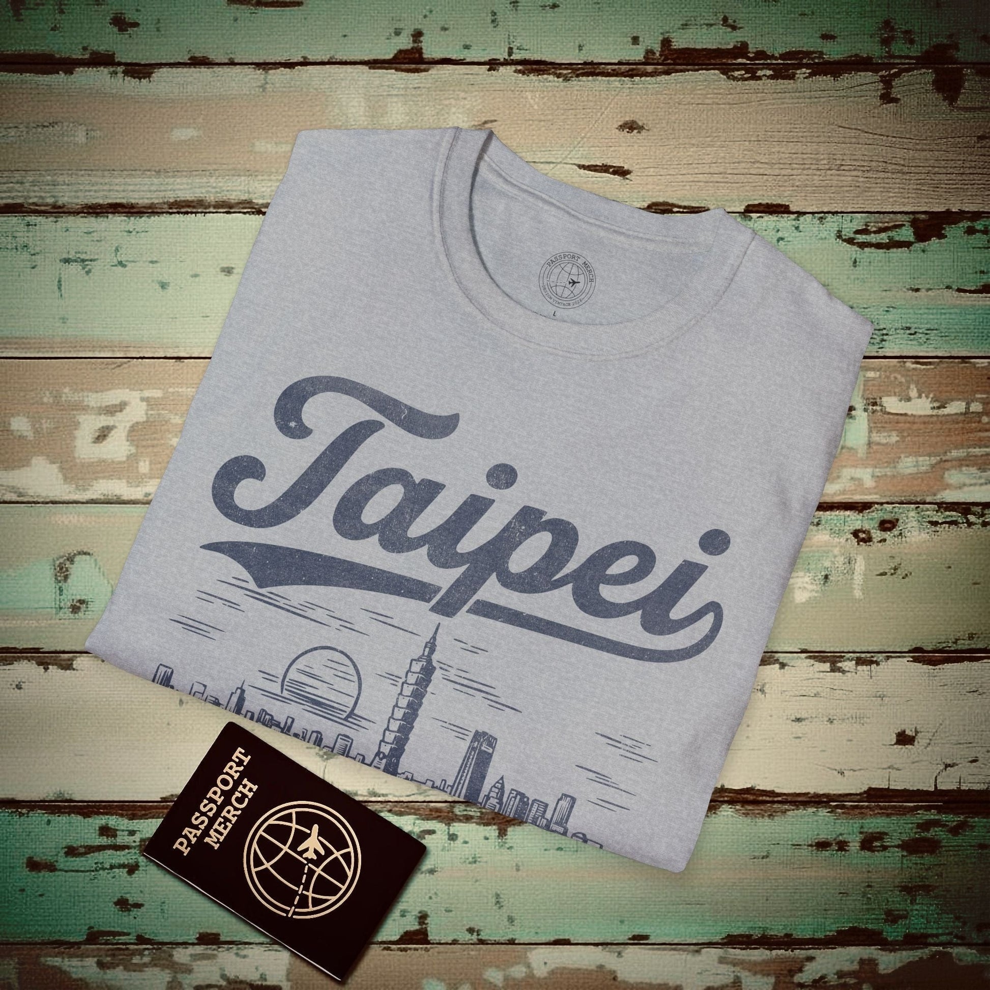 Taipei Vintage Monochrome T-Shirt Sport Grey / S