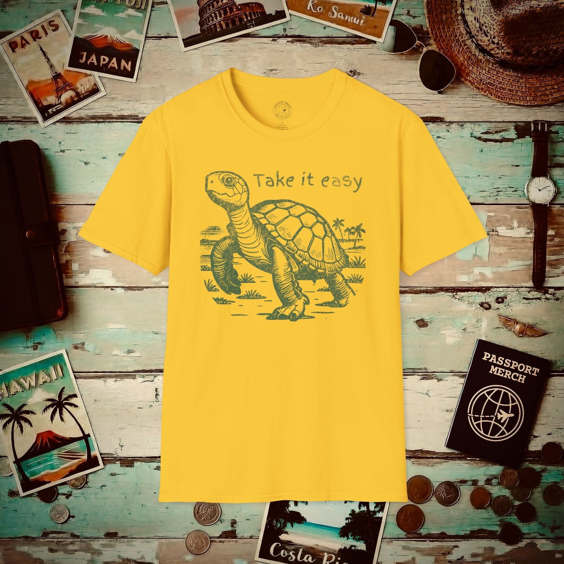 Take it easy Turtle, Hawaii T-Shirt Daisy / S