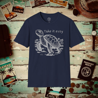 Take it easy Turtle, Hawaii T-Shirt Navy / S