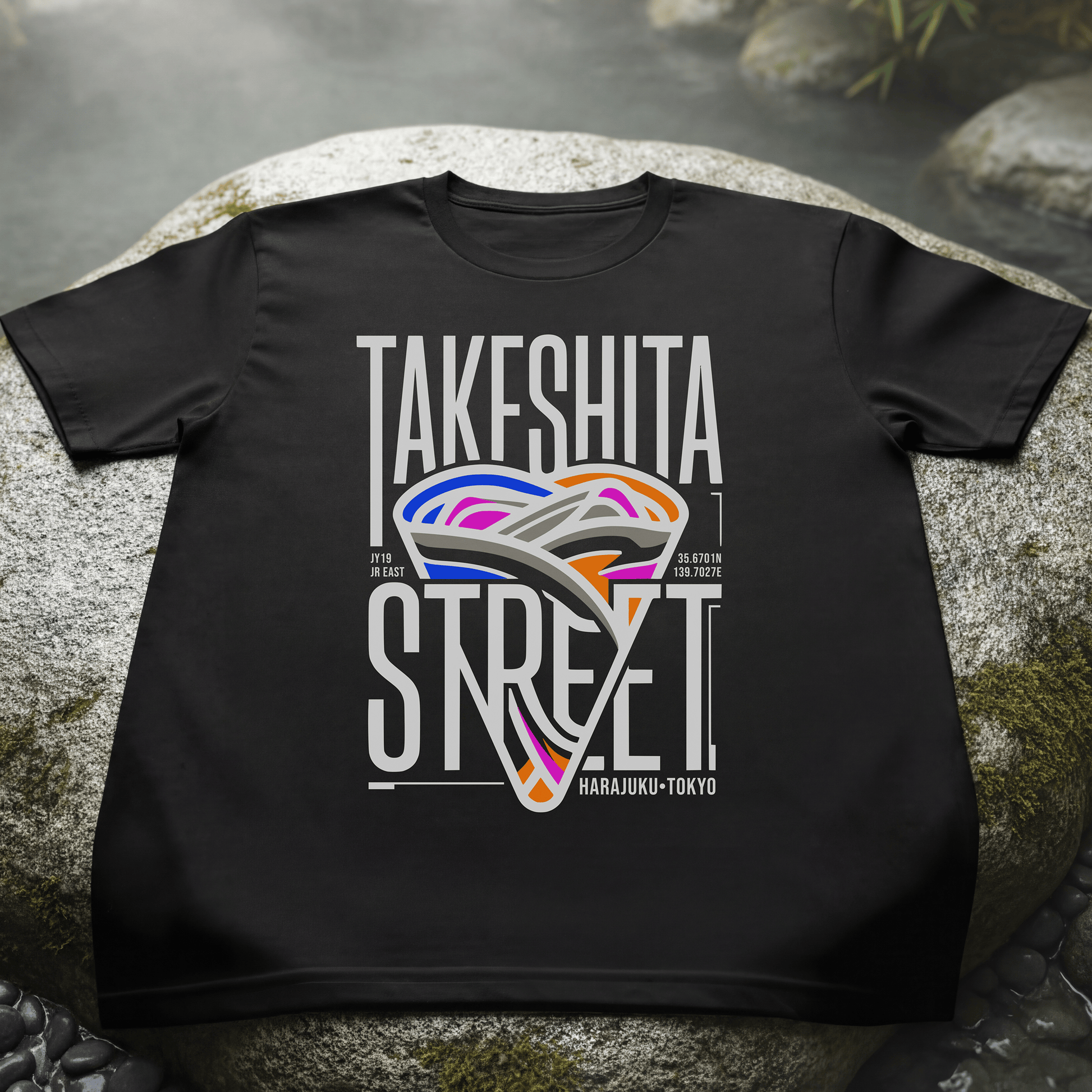 Takeshita Street Crepes, Japan T-Shirt Black / S