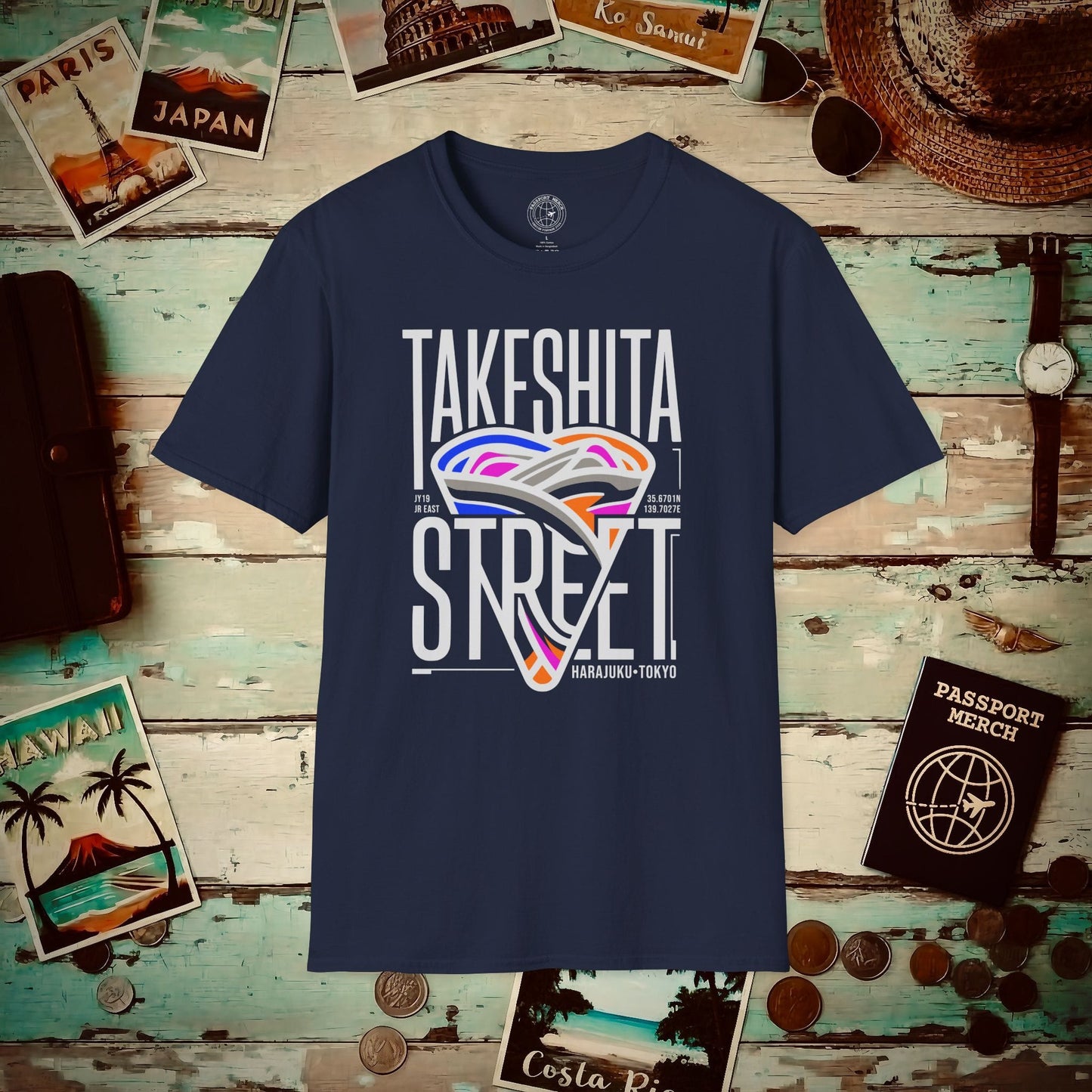 Takeshita Street Crepes, Japan T-Shirt Navy / S