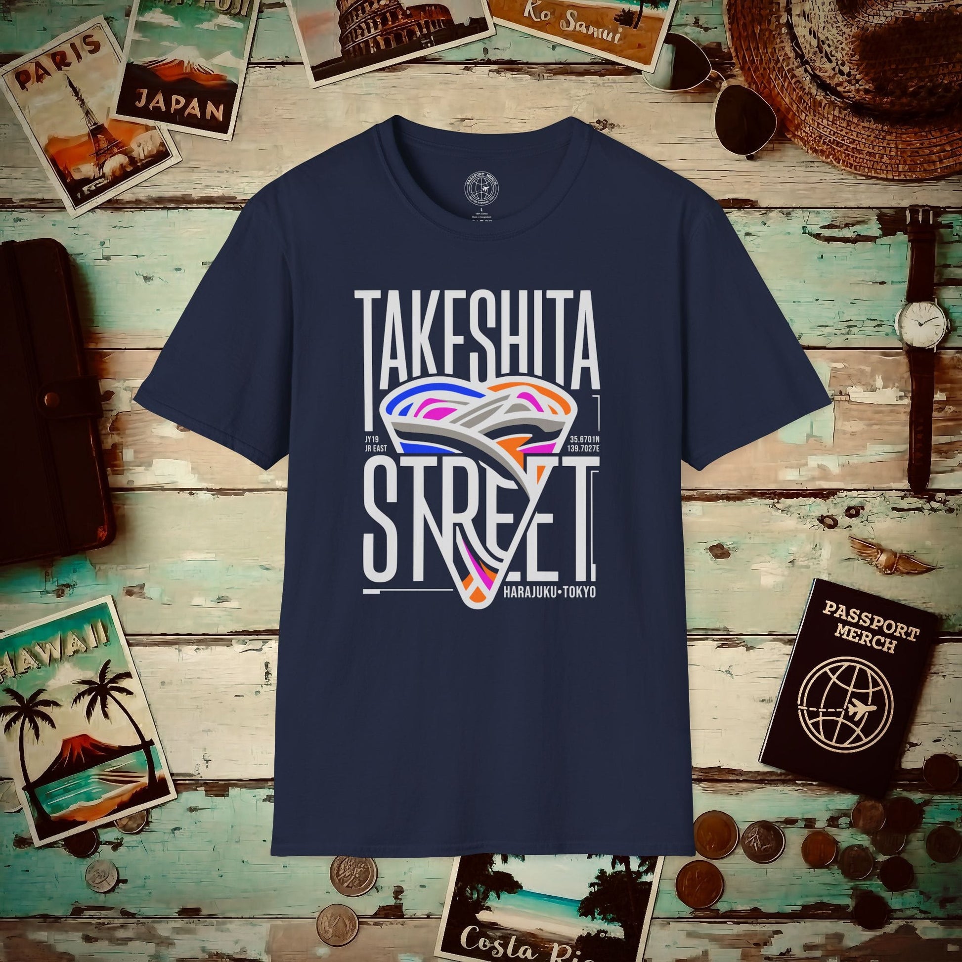 Takeshita Street Crepes, Japan T-Shirt Navy / S