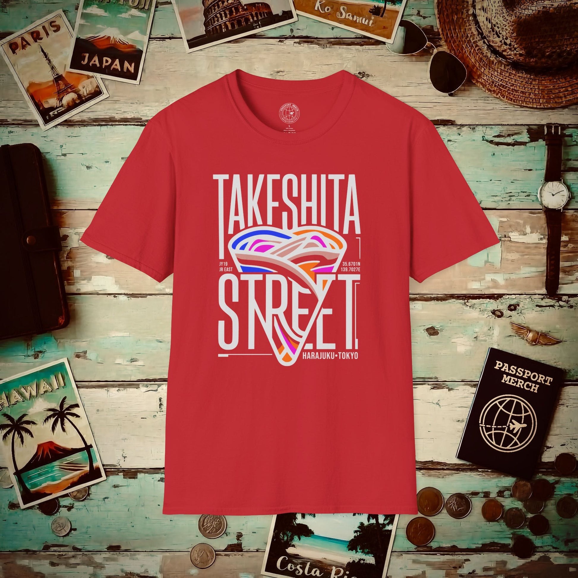 Takeshita Street Crepes, Japan T-Shirt Red / S