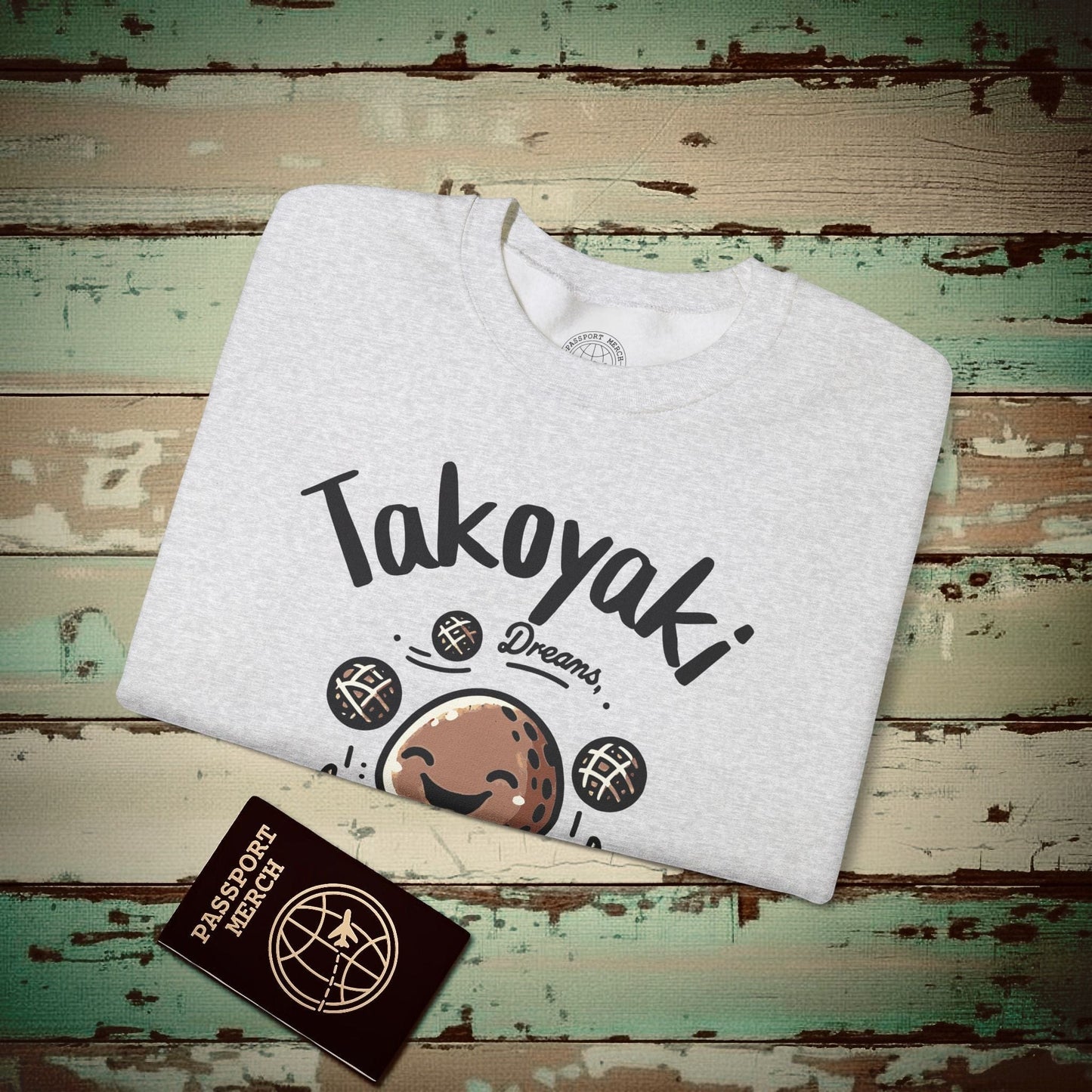 Takoyaki Dreams, Japan Crewneck Ash / S