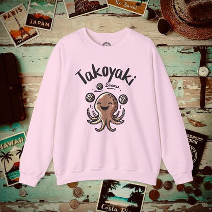 Takoyaki Dreams, Japan Crewneck Light Pink / S