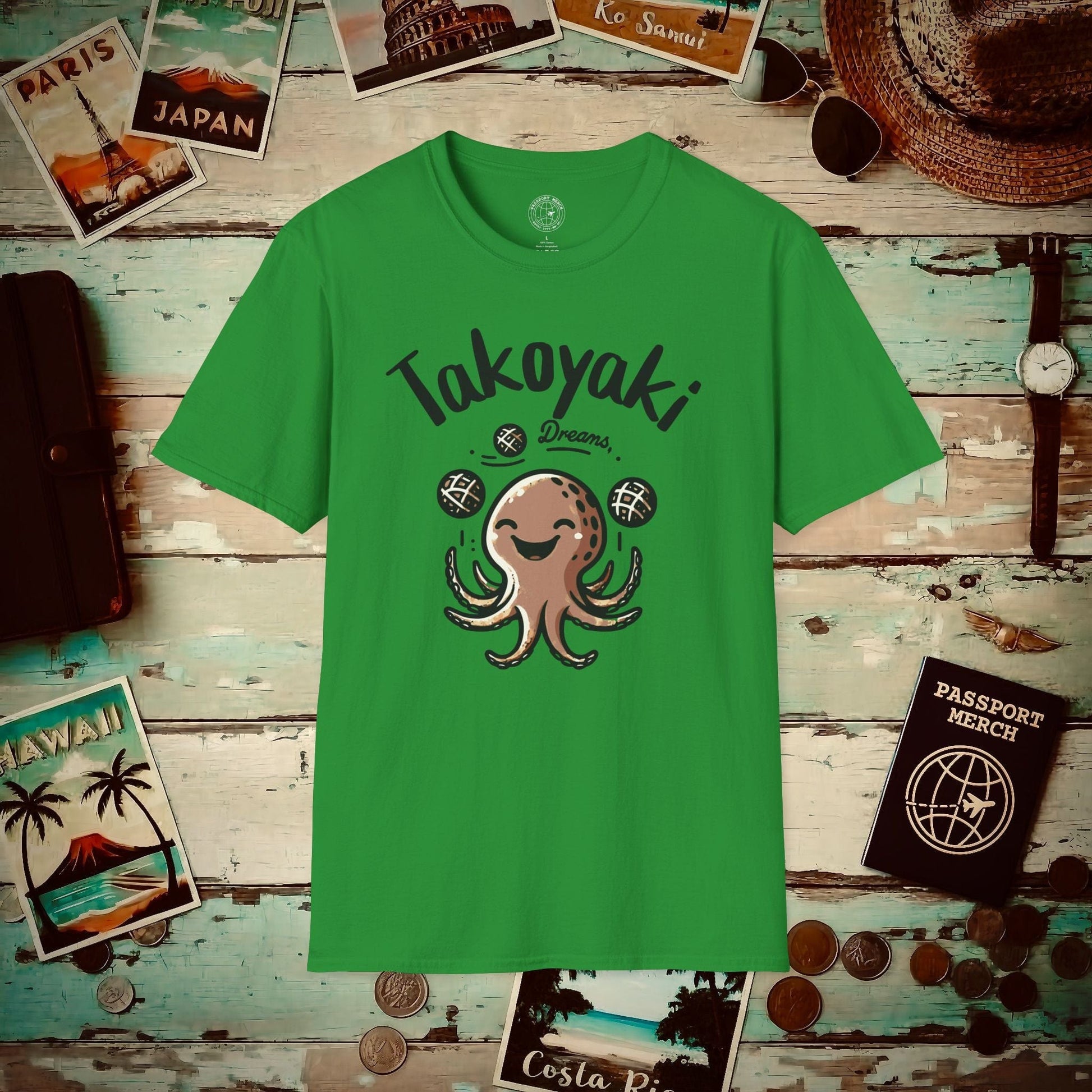 Takoyaki Dreams, Japan T-Shirt Irish Green / S