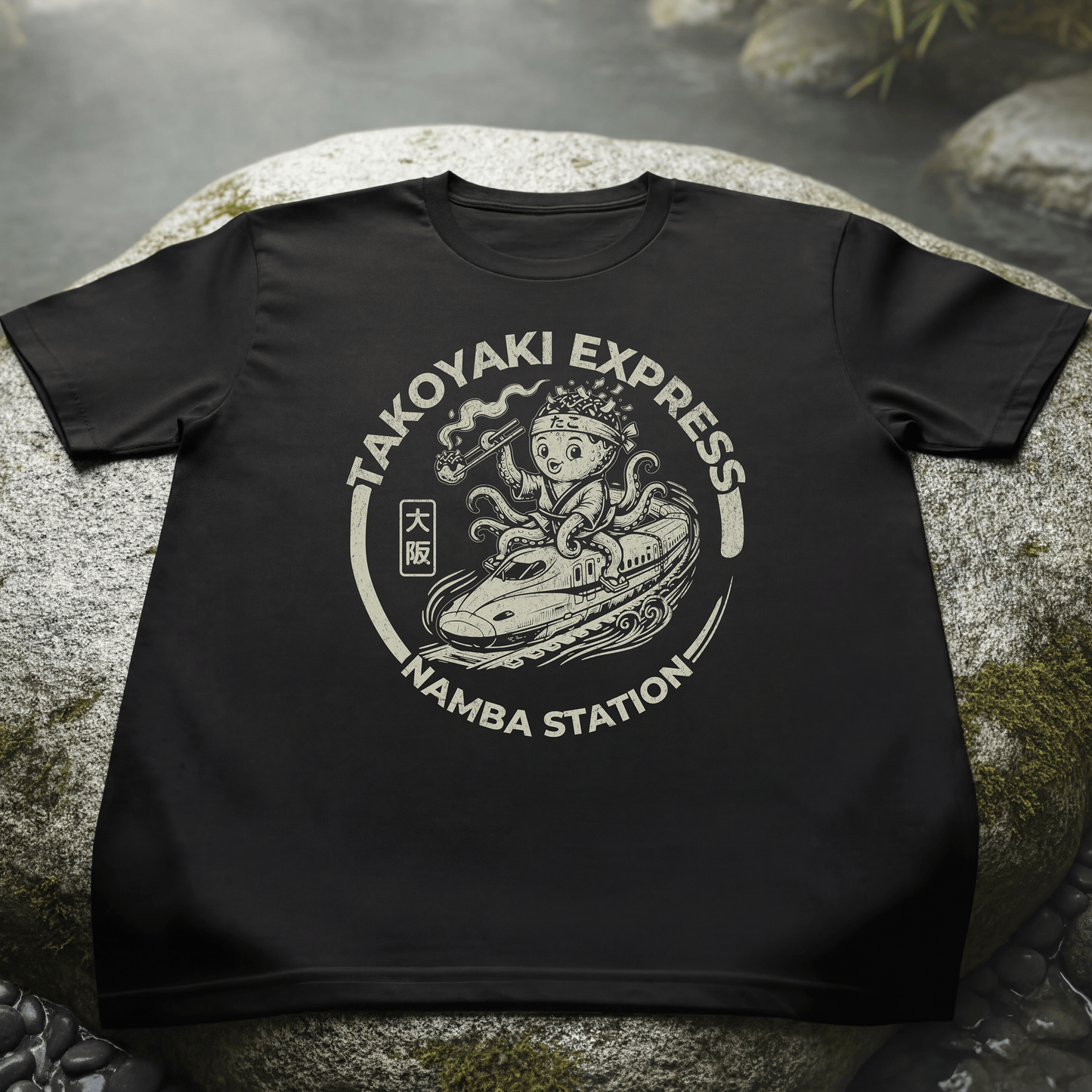 Takoyaki Express, Japan T-Shirt Black / S