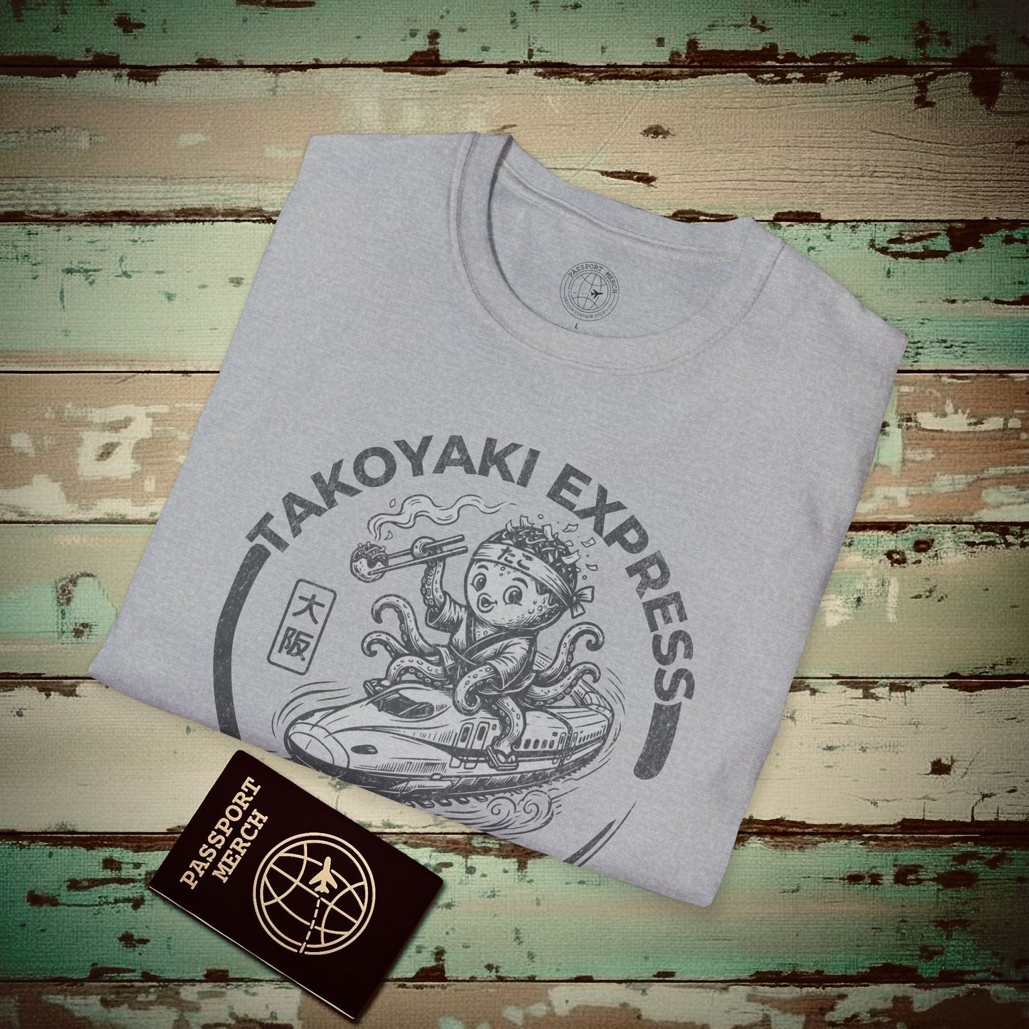 Takoyaki Express, Japan T-Shirt Sport Grey / S