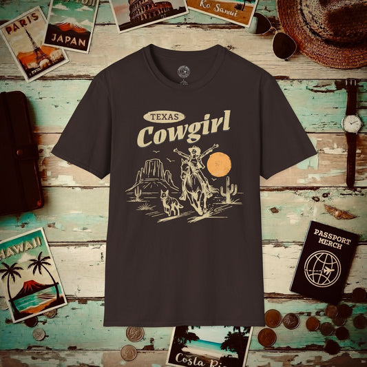 Texas Cowgirl T-Shirt Dark Chocolate / S