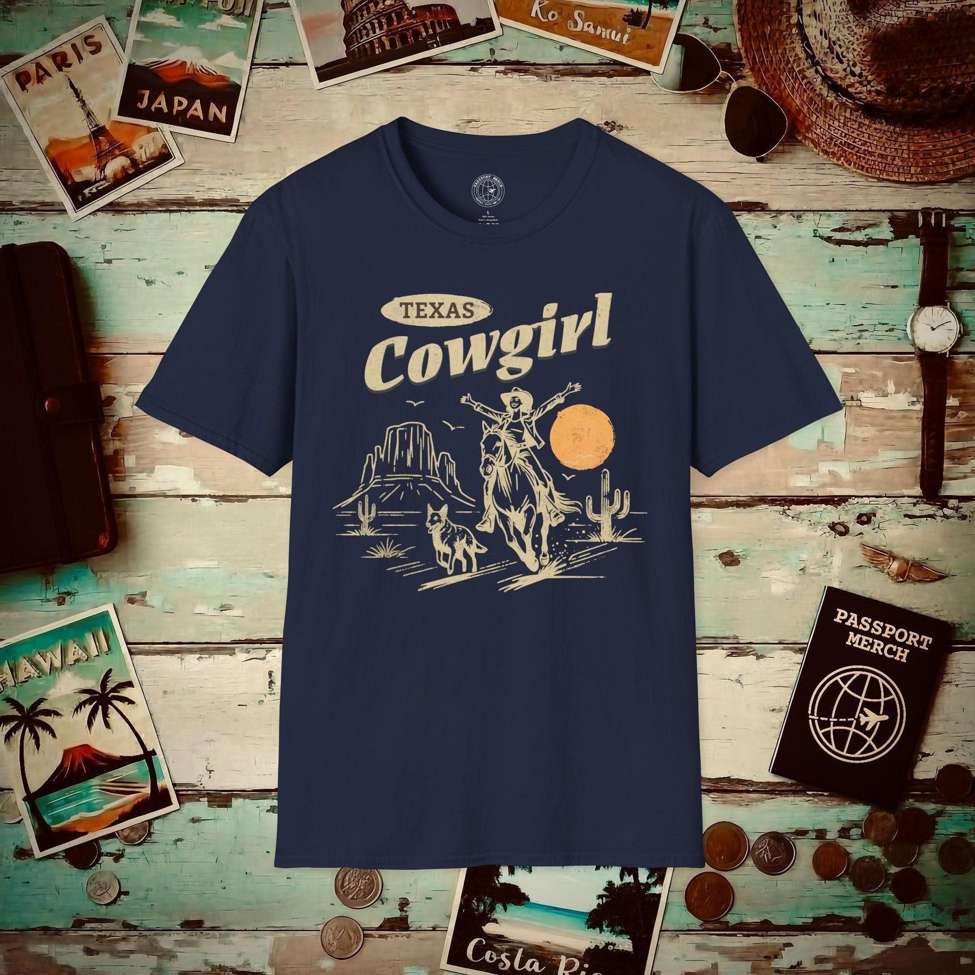 Texas Cowgirl T-Shirt Navy / S
