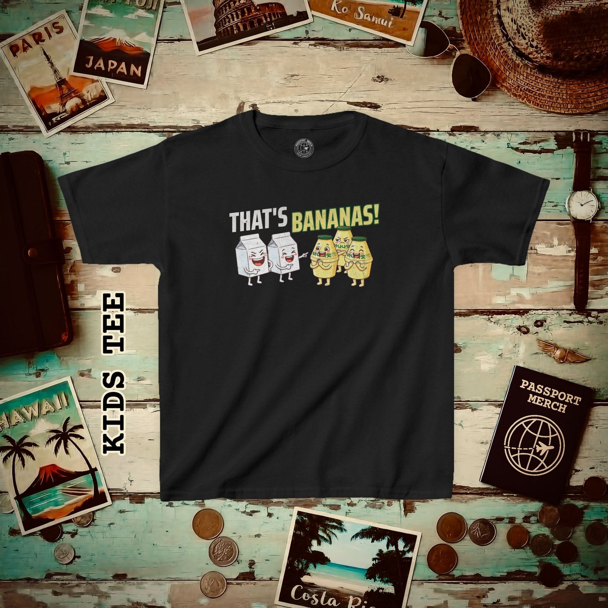 That's Bananas! Korea Kids Tee Black / XS