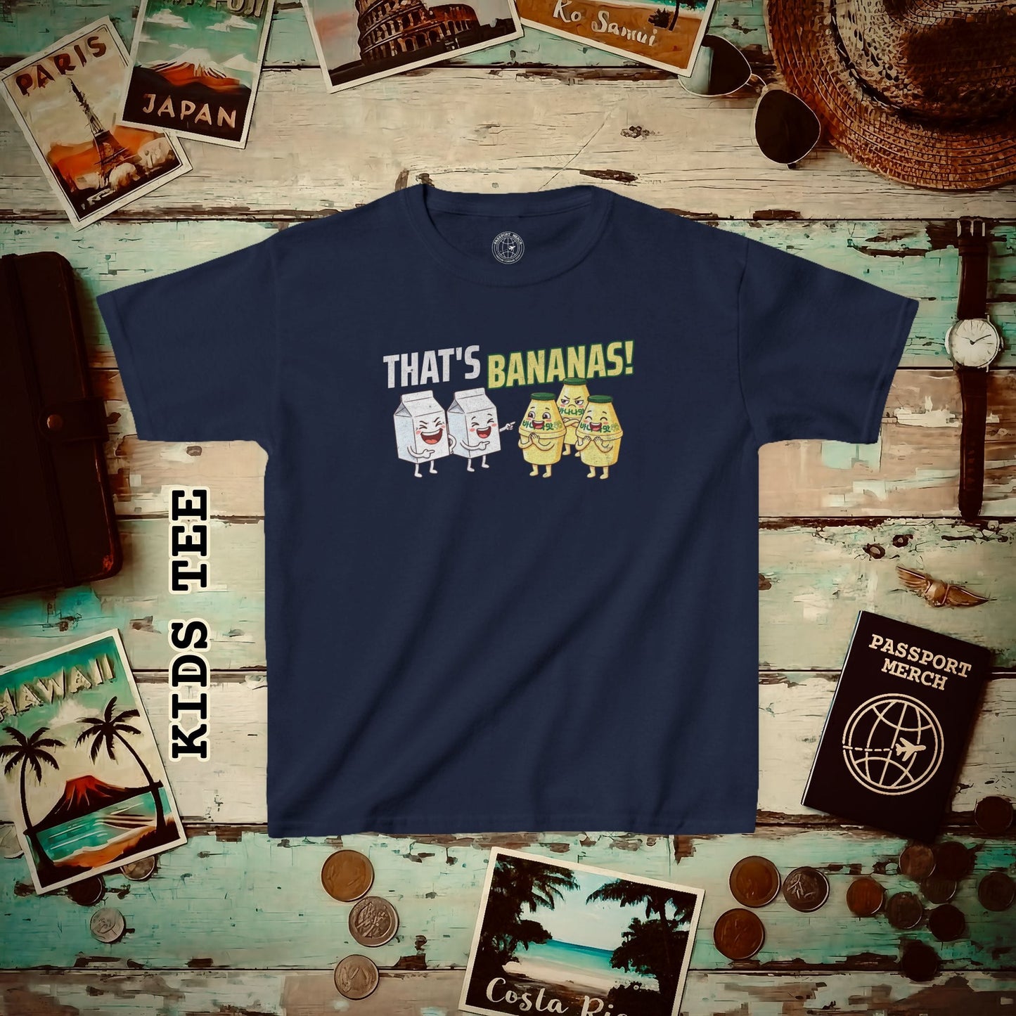 That's Bananas! Korea Kids Tee Navy / XS