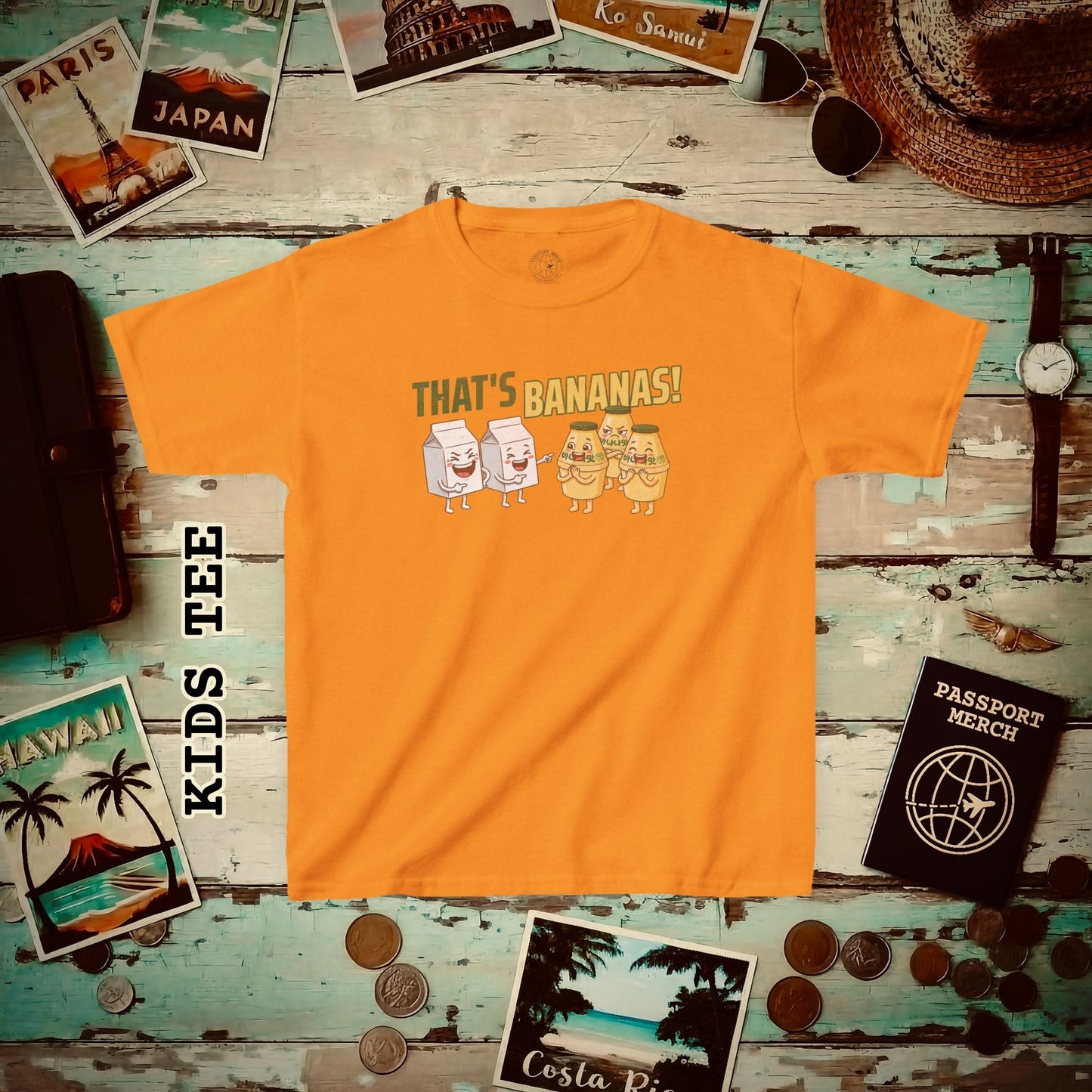 That's Bananas! Korea Kids Tee Tennessee Orange / XS