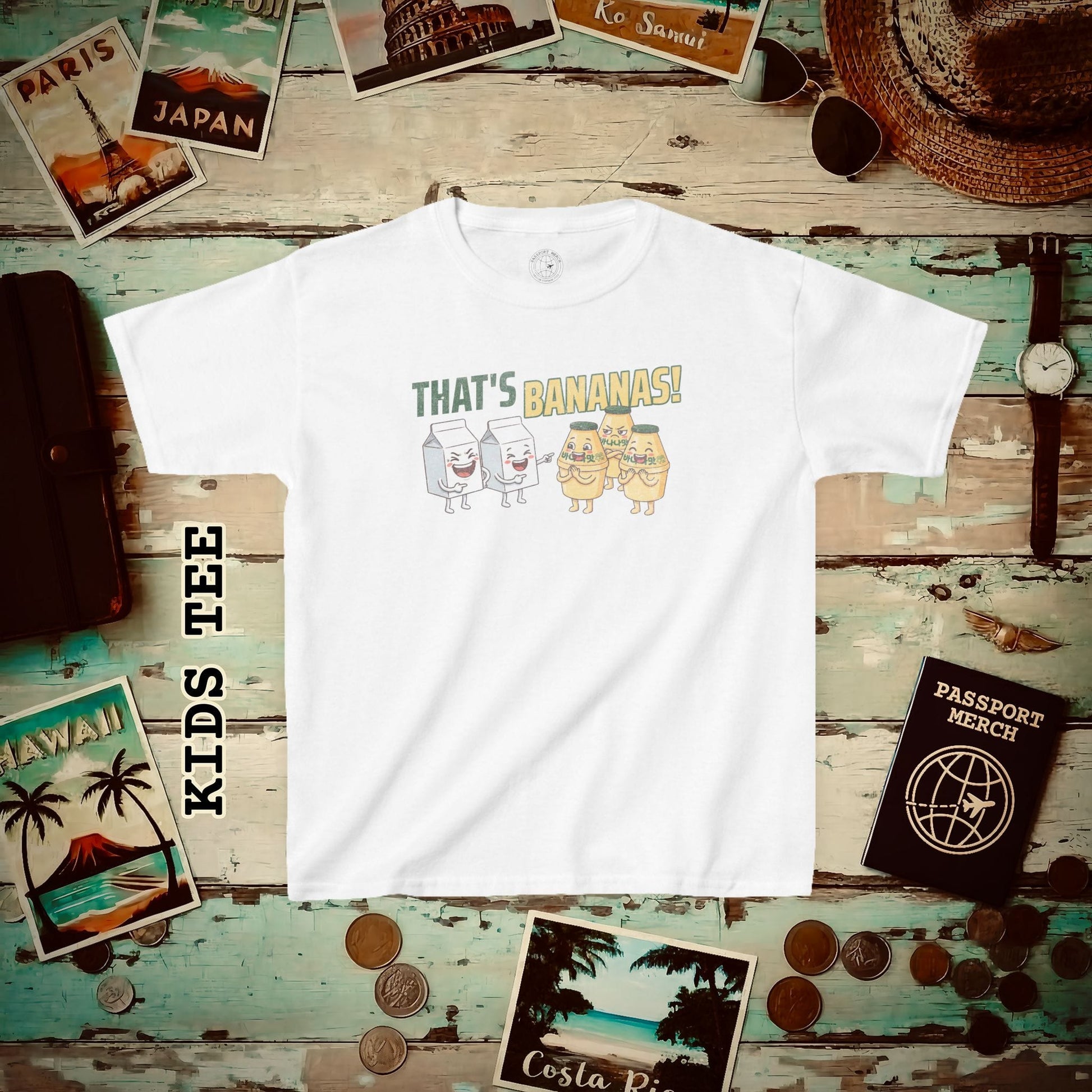 That's Bananas! Korea Kids Tee White / XS
