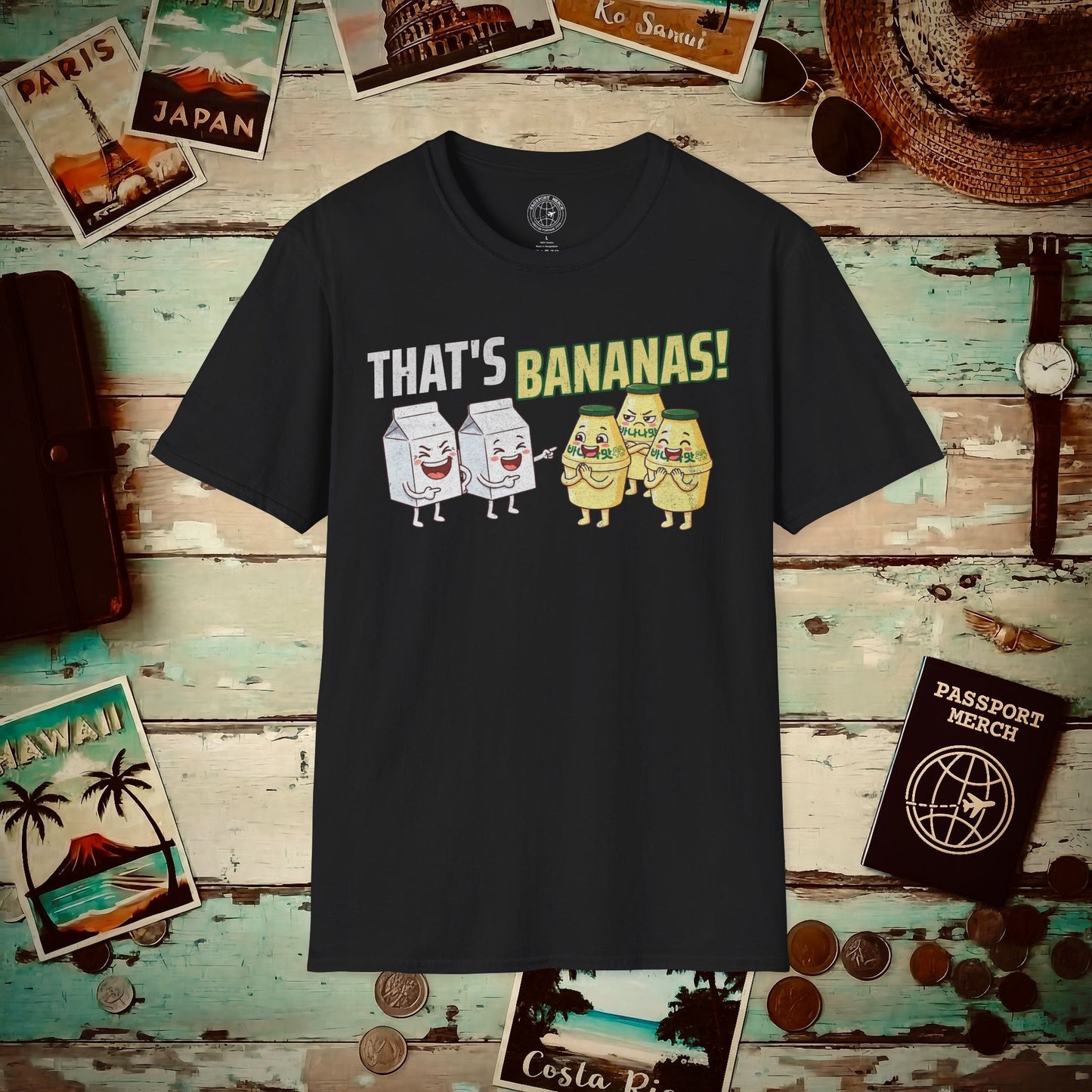 That's Bananas! Korea T-Shirt Black / S