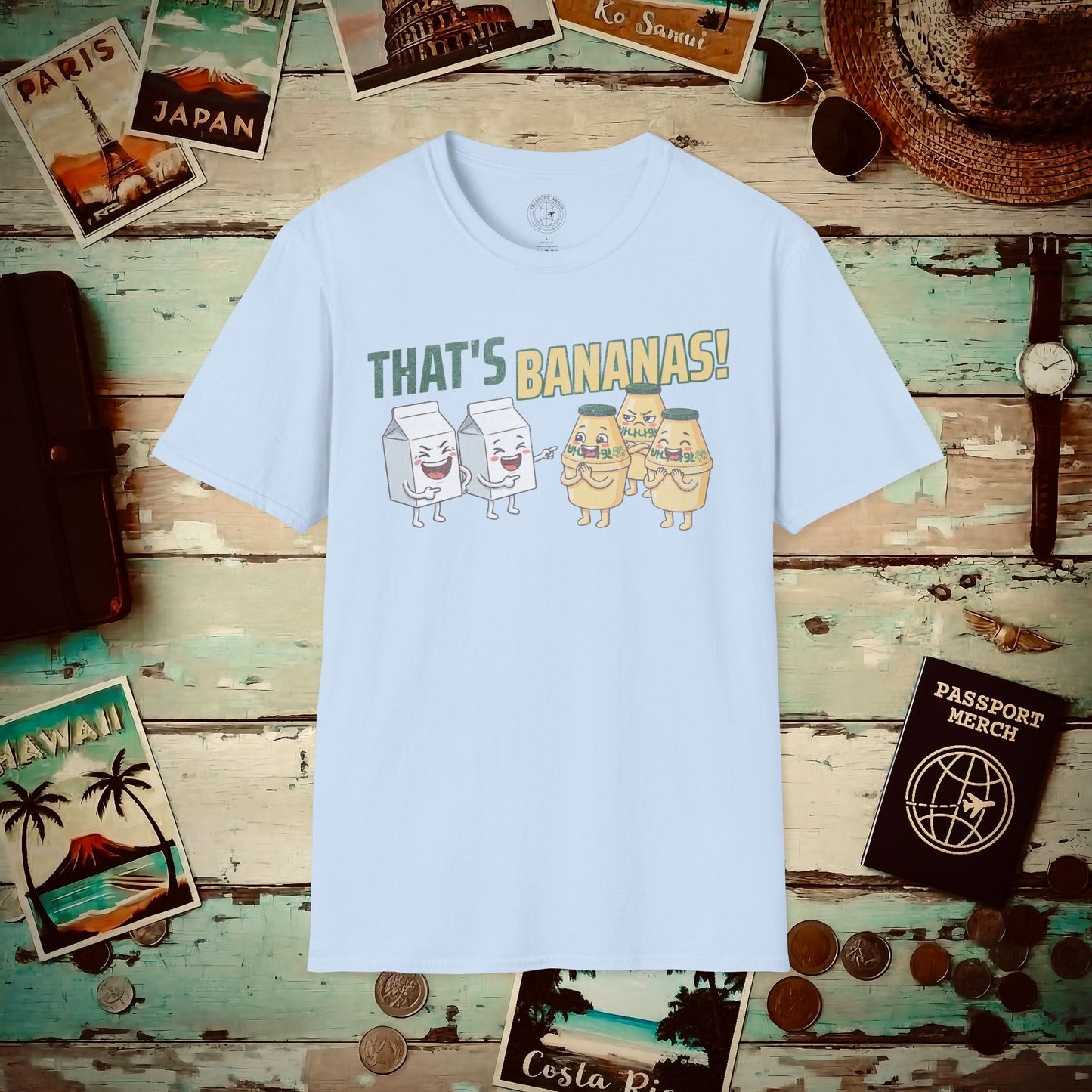 That's Bananas! Korea T-Shirt Light Blue / S