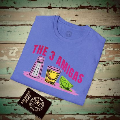 The 3 Amigas, Mexico T-Shirt Heather Royal / S