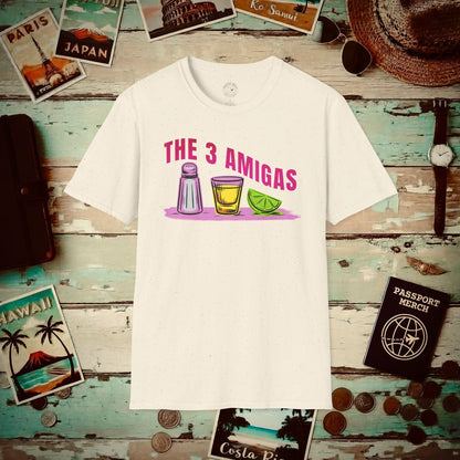 The 3 Amigas, Mexico T-Shirt Natural / S