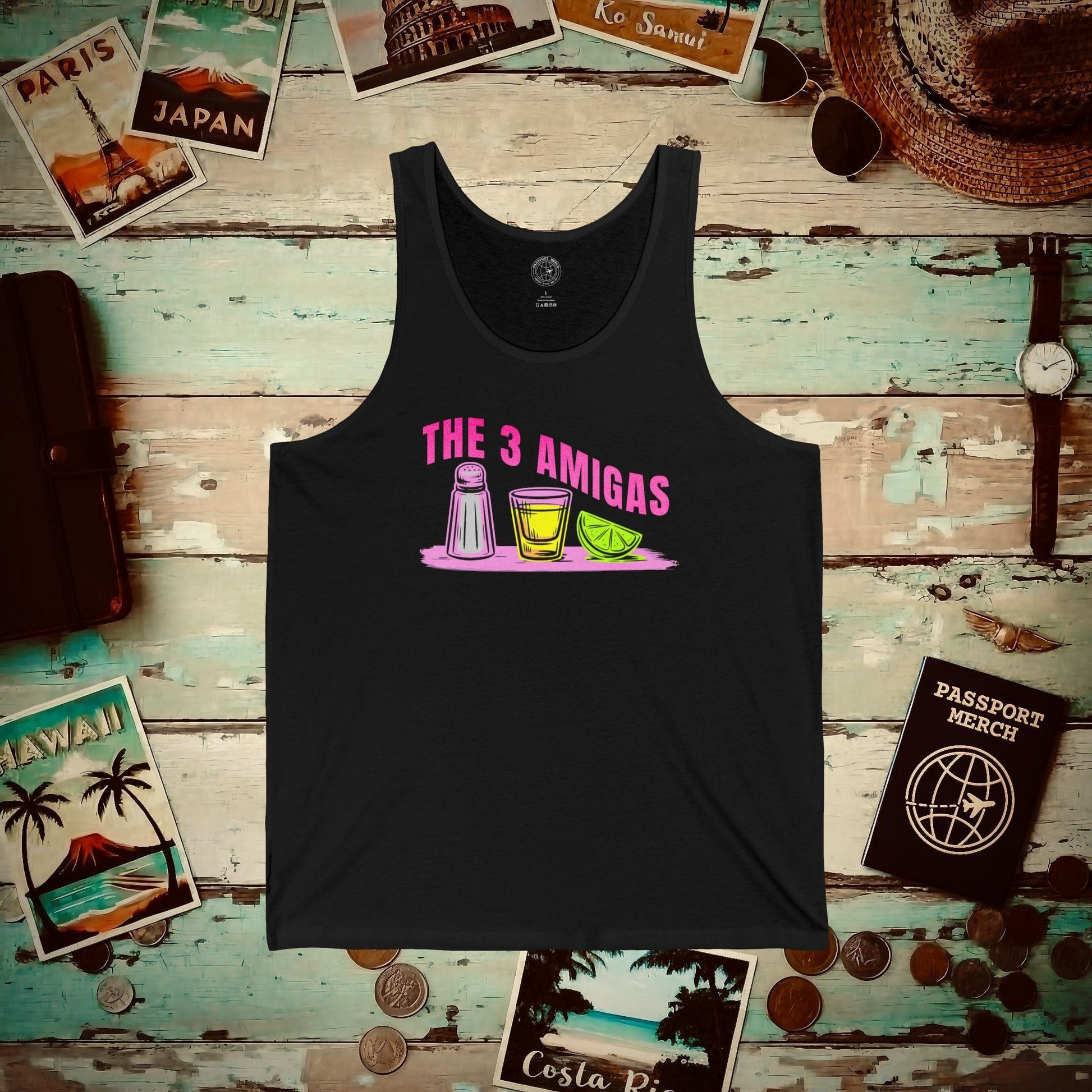 The 3 Amigas, Mexico Tank Top Black / XS