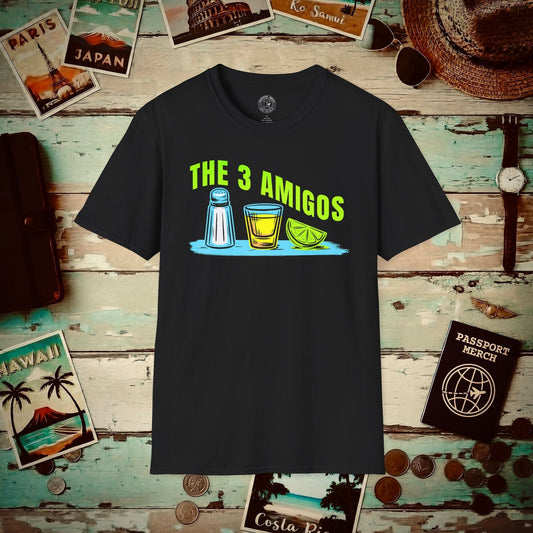 The 3 Amigos, Mexico T-Shirt Black / S