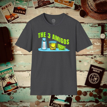 The 3 Amigos, Mexico T-Shirt Dark Heather / S