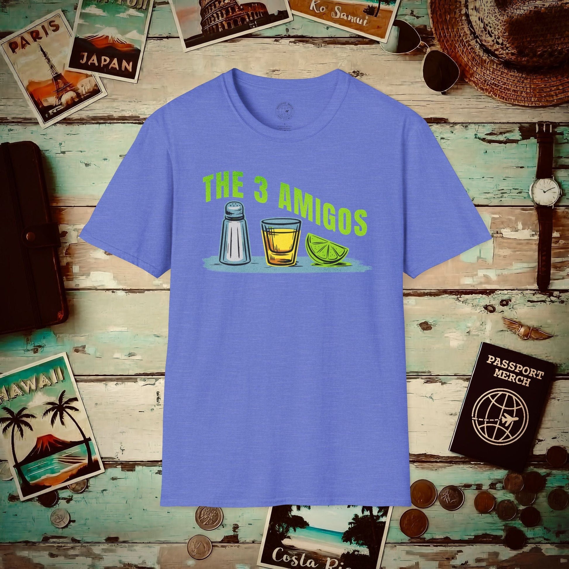 The 3 Amigos, Mexico T-Shirt Heather Royal / S