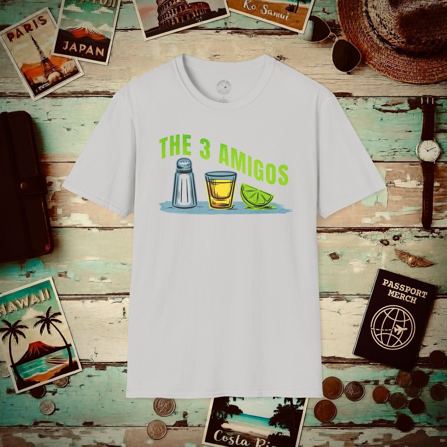 The 3 Amigos, Mexico T-Shirt Ice Grey / S